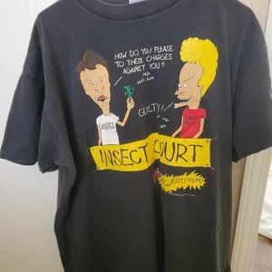 VINTAGE, XL, Mens, Beavis & Butthead Insect Court Short sleeve Tee, MTV, 1993
